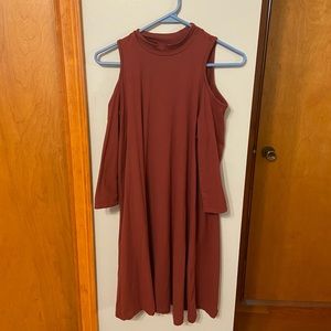 🌞Open Shoulder long sleeve dress